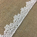 Trim Lace Floral 3/4" Wide Daisy Scallops Venise. Choose Color. Multi-Use ex. Garments Bridals Decorations Crafts Costumes Veils Scrapbooks