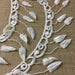 Fringe Lace Trim Elegant 4" Wide Hanging Leaf Pattern Venise. Choose Color. Many Uses ex: Garments Bridal Decorations Crafts Veils Costumes
