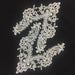 Lace Applique Neckpiece Venise Yoke Fancy Curves Embroidery Motif Patch, 8.5" Long, Choose Color, Multi-use ex. Garments Bridal Tops Costumes Crafts