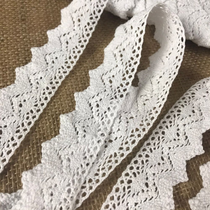 Cluny Trim Lace Natural Cotton 1.25" Wide Choose Color Yardage Vintage Antique Irish Edging, Multi Use: Garments Arts Crafts Costumes DIY Sewing.