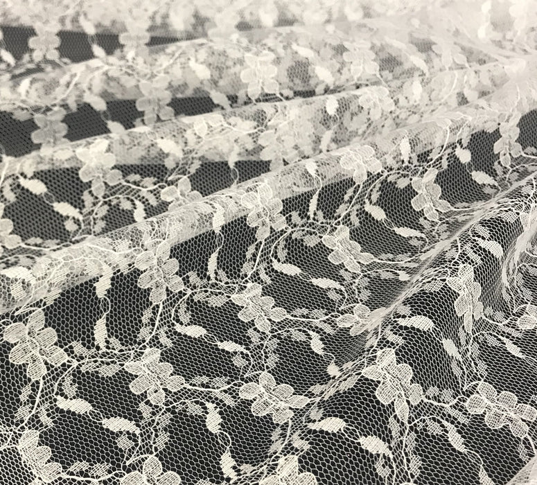 Raschel Lace Fabric Soft Allover Floral Design, 60" Wide, Garments Costumes Curtains DIY Sewing tablecloth Overlay Backdrop Decoration ⭐