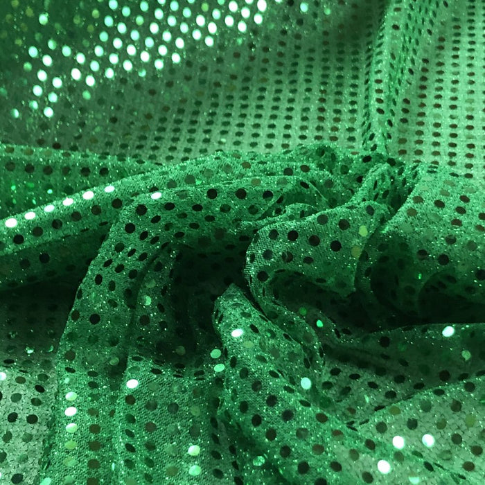 Shiny Spots Fabric With 3mm Confetti Dot Sequins on Glittery Mesh Fabric 38" with Spots, 42" total width, Costume Theater Dance Holiday Decoration ⭐