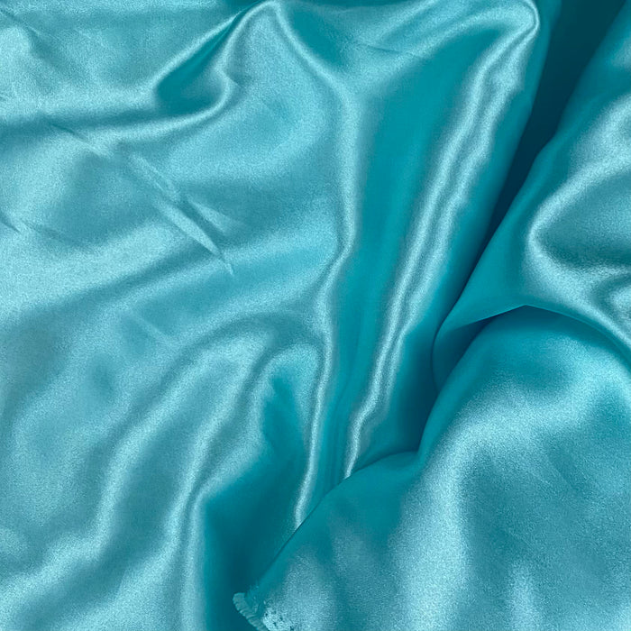 Charmeuse Satin Fabric Soft Shiny Drapy, 60" Wide, Choose Color, for Bridal Dress Garment Dance & Theater Costume Backdrop Table Cover Overlay
