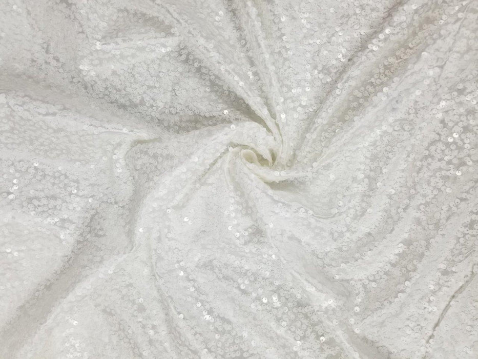 Glitz Sequin Fabric Taffeta Base Allover Full, 52" Wide, for Apparel Garment Costume table Overlay Drapery Backdrop Decoration ⭐