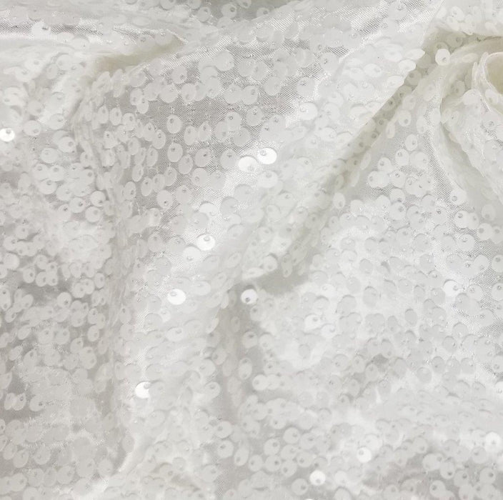 Glitz Sequin Fabric Taffeta Base Allover Full, 52" Wide, for Apparel Garment Costume table Overlay Drapery Backdrop Decoration ⭐