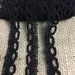 Trim Lace Circles Loops Venise by the Yard, 1/2" Wide, Black. Multi-use ex. Garments Decorations Crafts Scrapbooks Tops Costumes.