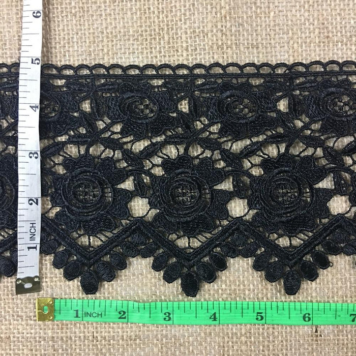 Lace,Trim,Rose,Floral,Geometric,Scallops,Venise,by,the,Yard,Guipure,Chemical,Decorations,Table Runner,Cover,Events,Invitations,Arts and Crafts,Scrapbook,Funeral,Casket,Coffin,Ribbon,Victorian,Traditional,DIY Clothing,DIY Sewing,Proms,Bridesmaids,Encaje,A0
