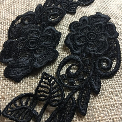 Lace,Applique,Pair,Quality,Venise,Flower,Design,Embroidered,Guipure,Chemical,Venice,Collar,Yoke,Lace,Bridal,Decorations,Invitations,Arts and Crafts,Scrapbook,Casket,Coffin,Ribbon,Victorian,Traditional,DIY Clothing,DIY Sewing,Proms,Bridesmaids,Encaje,A0183