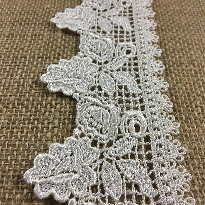 Lace,Applique,Pair,Beautiful,Venise,Flower,Design,Embroidered,Guipure,Chemical,Venice,Collar,Yoke,Lace,Bridal,Decorations,Invitations,Arts and Crafts,Scrapbook,Casket,Coffin,Ribbon,Victorian,Traditional,DIY Clothing,DIY Sewing,Proms,Bridesmaids,Encaje,A01
