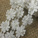 Lace Trim Daisy 1/2" Wide Pearl Beaded Quality Venise. White. Multi-Use ex. Garments Bridals Decorations Arts Crafts Costumes Scrapbooks
