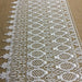 Wide Trim Lace Venise, 18" Wide, White, Pineapple Design, Multi-Use Garments Tops Bridal Veil Table Runner Decorations Crafts Costumes