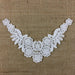 Lace Applique Piece Landing Eagle Motif Embroidery Venise Patch Neckpiece, 9"x5", Choose Color.Multi-use Garments DIY Sewing Tops Costumes Decoration