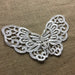 Applique Butterfly Beaded Piece Lace Embroidery Venise Yoke, 5.5"x9", Choose Color. Multi-Use Garments Bridal Tops Costumes Crafts DIY Sewing