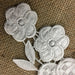 Applique Pair Lace Venise Thick Quality Water Lily Floral Embroidery Collar Pair. 10" Long. Use Whole or Cut into Parts. Choose Color. Many Uses: Garments Costumes DIY Sewing Crafts.