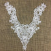 Applique Lace Piece Embroidery Venise Yoke Neckpiece Rose Garden Design, 14"x11", Choose Color, Multi-use Garments Tops Bridal Costumes Arts Crafts DIY Sewing