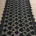 Wide Trim Lace Venise, 16" Wide, Black, Double Border Symmetrical, Multi-Use Garments Tops Bridal Veil Table Runner Decorations Crafts Costumes DIY Sewing
