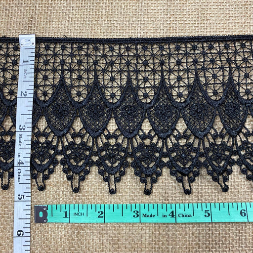 Beaded Applique Piece Lace Hanging Beads Strings Fringe Dangling Quali —  Amore Lace and Fabrics