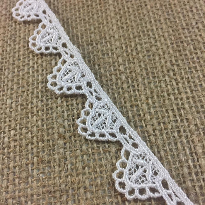 Lace Trim Classic Scallops 3/4" Wide Venise Edging, Garments Bridal Decoration Edging Crafts Veils Costumes Table Runner ⭐