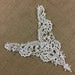 Lace Applique Neckpiece Venise Yoke Fancy Curves Embroidery Motif Patch, 10"x8", Choose Color, Multi-use ex. Garments Bridal Tops Costumes Crafts