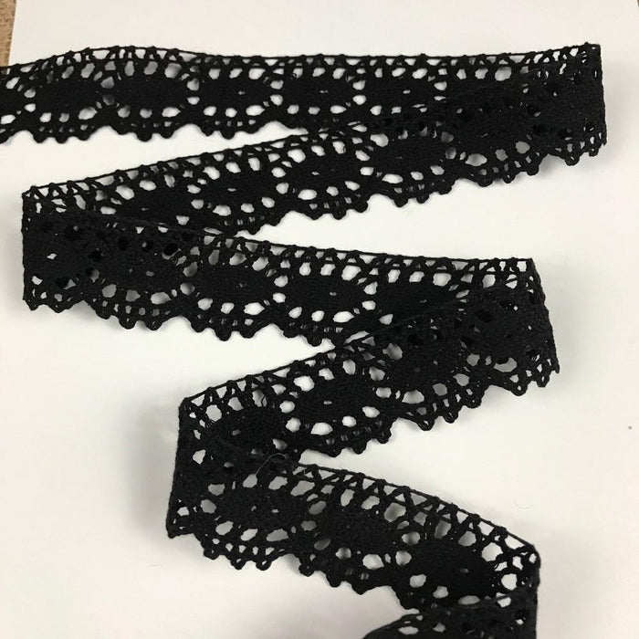 Black Cluny trim lace Guipure Chemical Decorations Table Runner Cover Events Invitations Arts and Crafts Scrapbook Funeral Casket Coffin Ribbon Victorian Traditional DIY Clothing DIY Sewing Prom Bridesmaid Encaje  Retro French Venice Lace