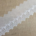 Lace Trim Scalloped Embroidered Sheer Organza Cute Daisy, 2"-3" Wide, Choose Color, Multi-Use Garments Gowns Veils Bridal Communion Christening
