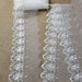 Lace Trim Scalloped Sprouts Embroidered Sheer Organza, 2"-3" Wide, Choose Color, Multi-Use Garments Gowns Veils Bridal Communion Christening