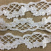 Bridal Trim Lace Corded Hand Beaded Hand Cut Satin Sequined Scalloped, 2.25" Wide, White. Multi-Use Veils Garments Bridal Communion Christening Costumes