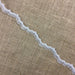 Scalloped Metallic Silver Trim Eyelash Lace Embroidered on Mesh Ground, 1" Wide. Multi-Use Garments Gowns Veils Bridal Costume Altar Decoration