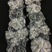 Bridal Lace Trim Alencon Embroidered Corded Sequined Organza Beautiful Floral, 1.5" Wide, White, Multi-Use Veils Wedding Costumes Craft