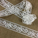 Soutache Trim Lace Elegant Bridal Organza Ground, 2" Wide, Soft White, Multi-Use Veils Wedding Costumes Craft