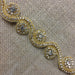 Rhinestone Bling Trim Crystal Cup Chain Sew or Hot Glue Gun or Fabric Glue, 1.25" Wide, Choose Color. Multi-Use Dress Bridal Sash Crafts Jewelry