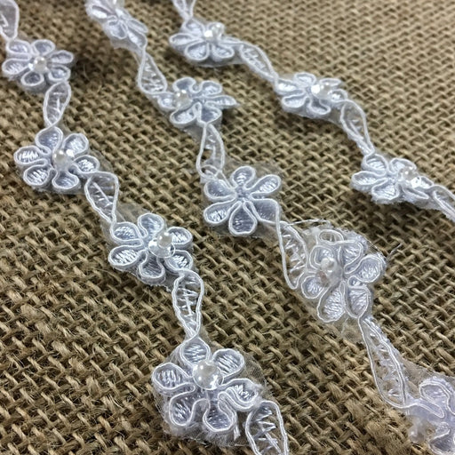 Exquisite Venise Lace Trim off White Floral Lace Fabric Trim for Bridal,  Necklace, Sashes, Veils, Jewelry or Costumes -  UK