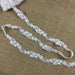 Bridal Lace Trim Embroidered Hand Beaded Corded Sequined Organza,1.25" Wide, White, for Garment Children Veil Costume Communion Christening Baptism Cape