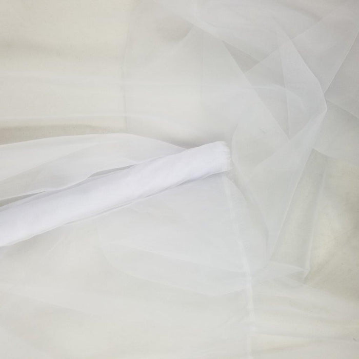 Super Organza Fabric, 60" Wide, White, High Quality, Smooth Slick Sheer Organza, Garment Communion Christening Bridal Decoration ⭐