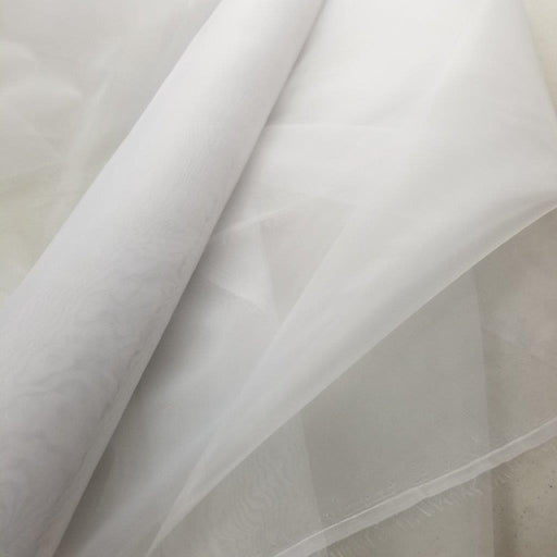 Mirror Organza Fabric, 60" Wide, White, High Quality, Shiny Sheer Organza, Multi-use Garment Communion Christening Bridal Decoration 