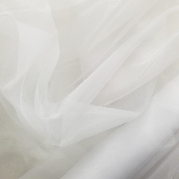 Mirror Organza Fabric, 60" Wide, White, High Quality, Shiny Sheer Organza, Multi-use Garment Communion Christening Bridal Decoration