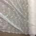 Embroidered Mesh Fabric Allover Double Border, Daisy Angels, 50" Wide, Choose Color, Multi-Use Garments Veils Children Dolls Decoration Tops