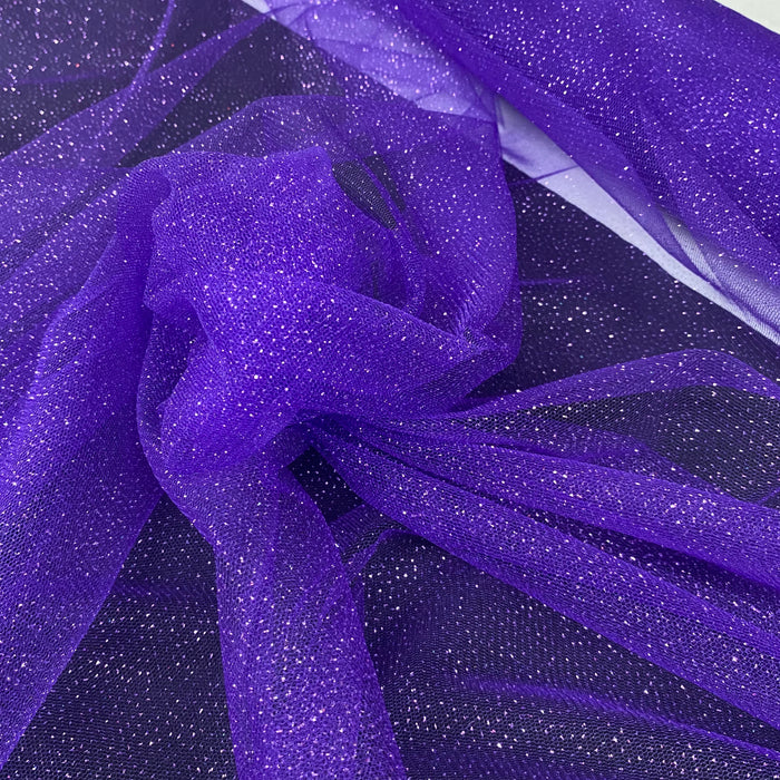 Glitter Mesh Fabric Sparkle Tulle Shimmer Decoration Events Dress, 58" Wide - 4 Yards