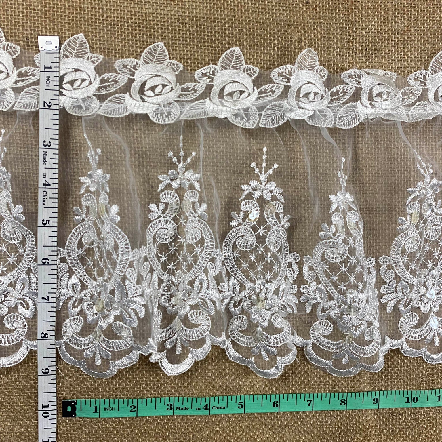 Country Ruffle Trim Buy Ruffle Lace Trim Online | Ruffled Gathered Trim Lace — Amore Lace ...