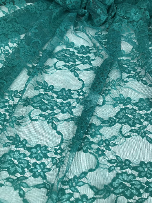 Stretch Lace Fabric, 4-Way Stretch, Nylon Spandex, 58" Wide, Choose Color, Multi-Use: Tops Garment DIY Sewing Decoration