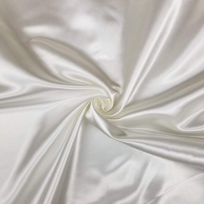 Bridal Satin Fabric Quality Sheen Shiny Drapy, 60" Wide, Choose Color, for Bridal Dress Garment Backdrop Table Cover Overlay